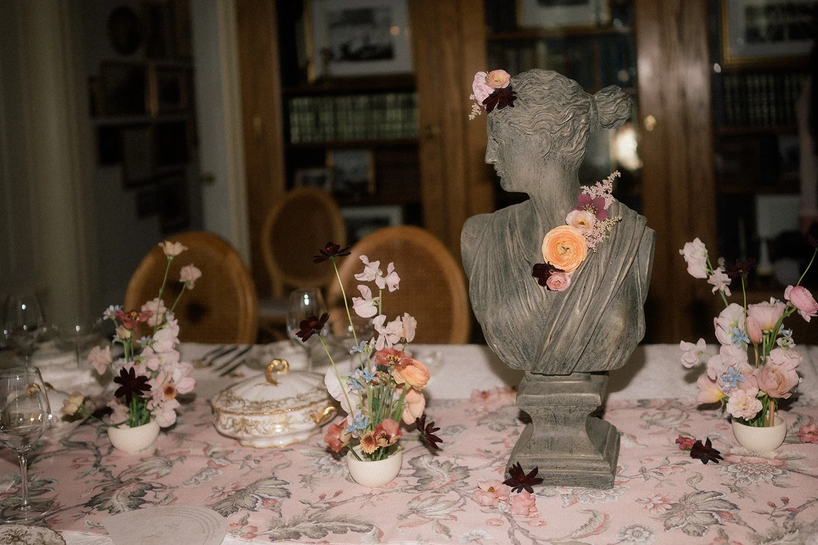 lairmont manor wedding reception decor in rococo style