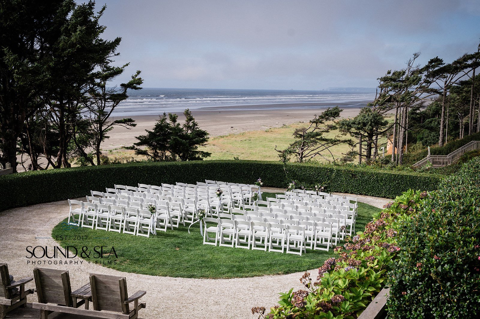 seabrook wa wedding ceremony space on the bluffs