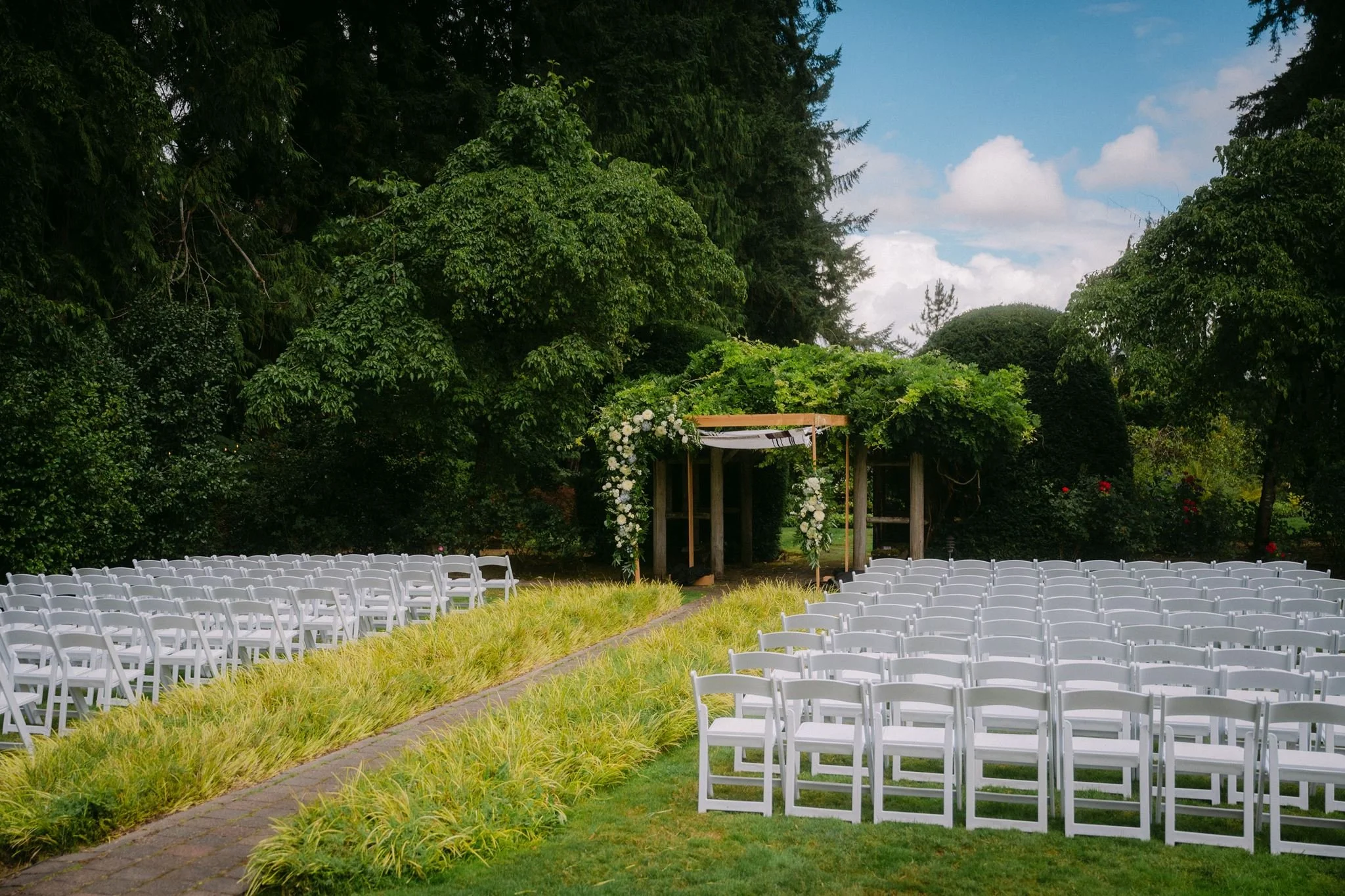 carnation farms outdoor wedding ceremony space