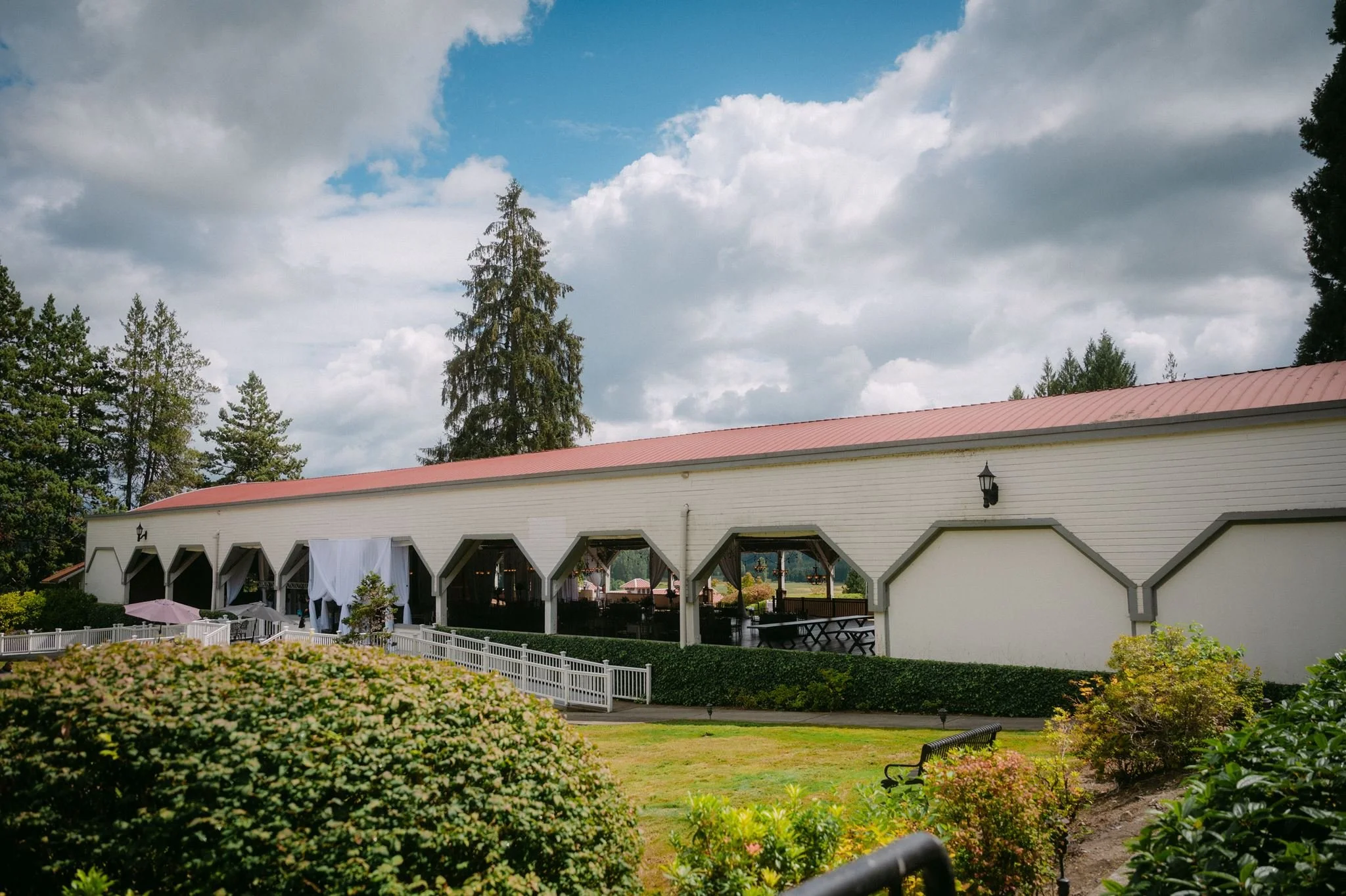 carnation farms wedding reception pavilion