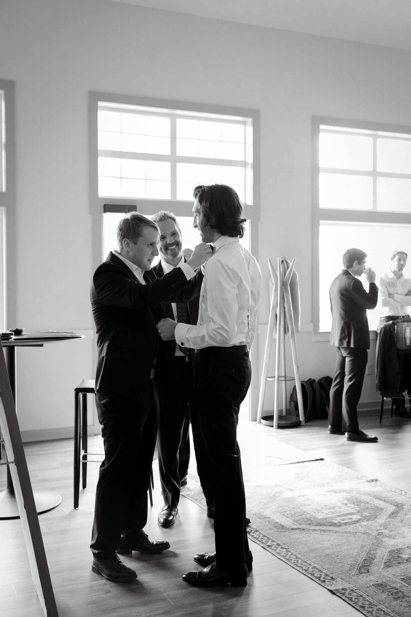 groom getting ready