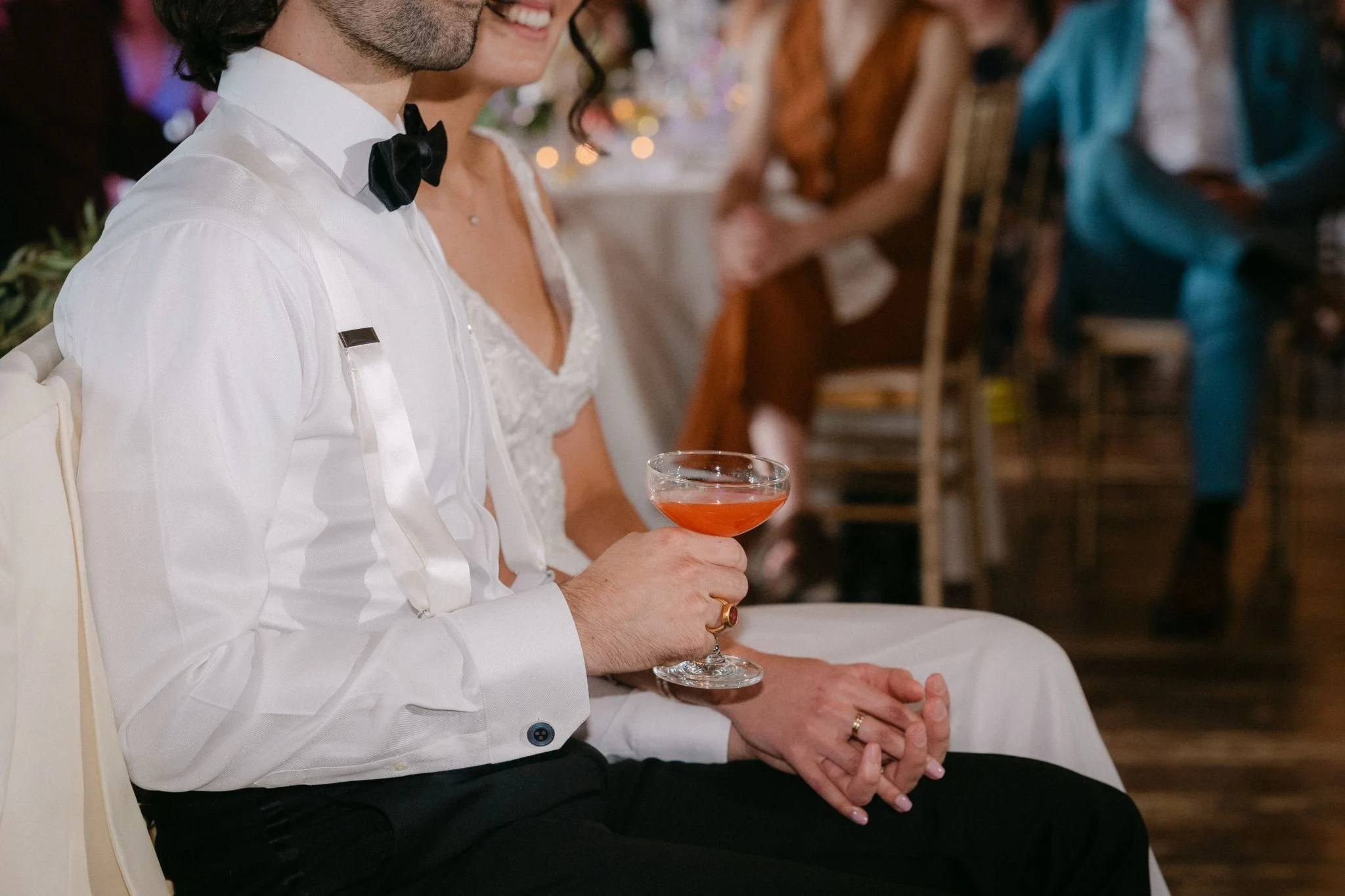 candid wedding reception moments at the rustic pavilion in carnation farms, wa