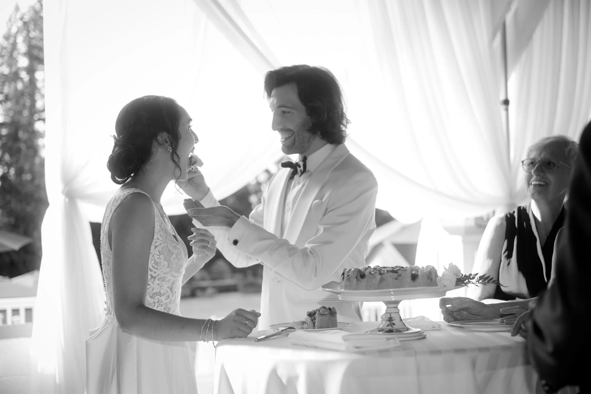 candid wedding reception moments at the rustic pavilion in carnation farms, wa