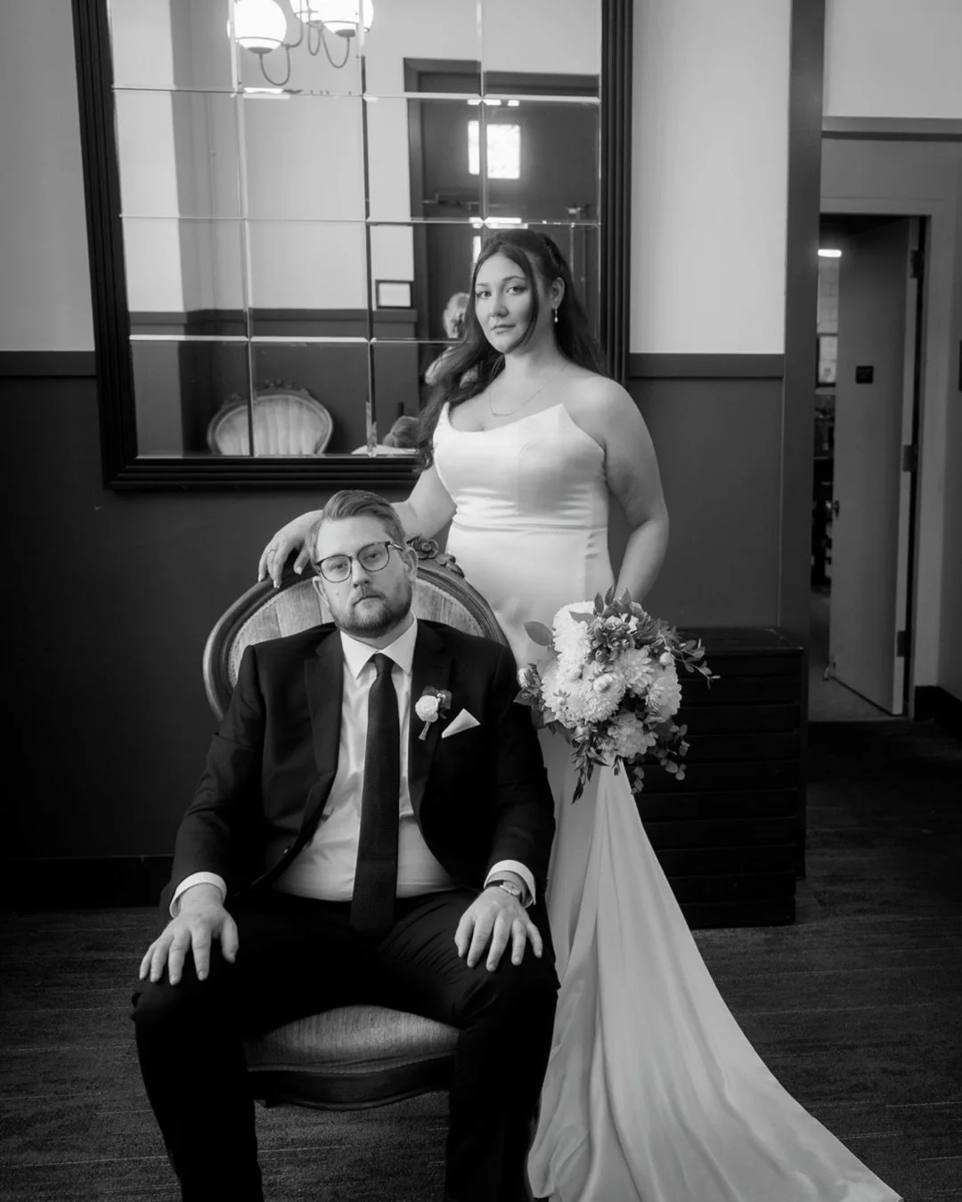 &ldquo;our favorite thing is hosting family and friends for a drink and a meal.&rdquo; m &amp; p 🥂

that&rsquo;s exactly how this couple approached their wedding day at the hall at fauntleroy: a giant dinner party for the people they love most, insp