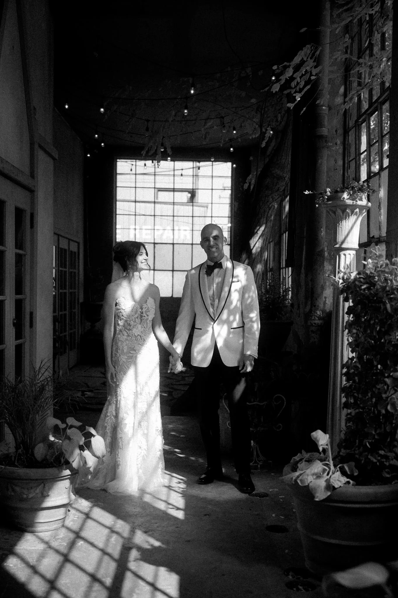 wedding couple at the ruins wedding venue in seattle