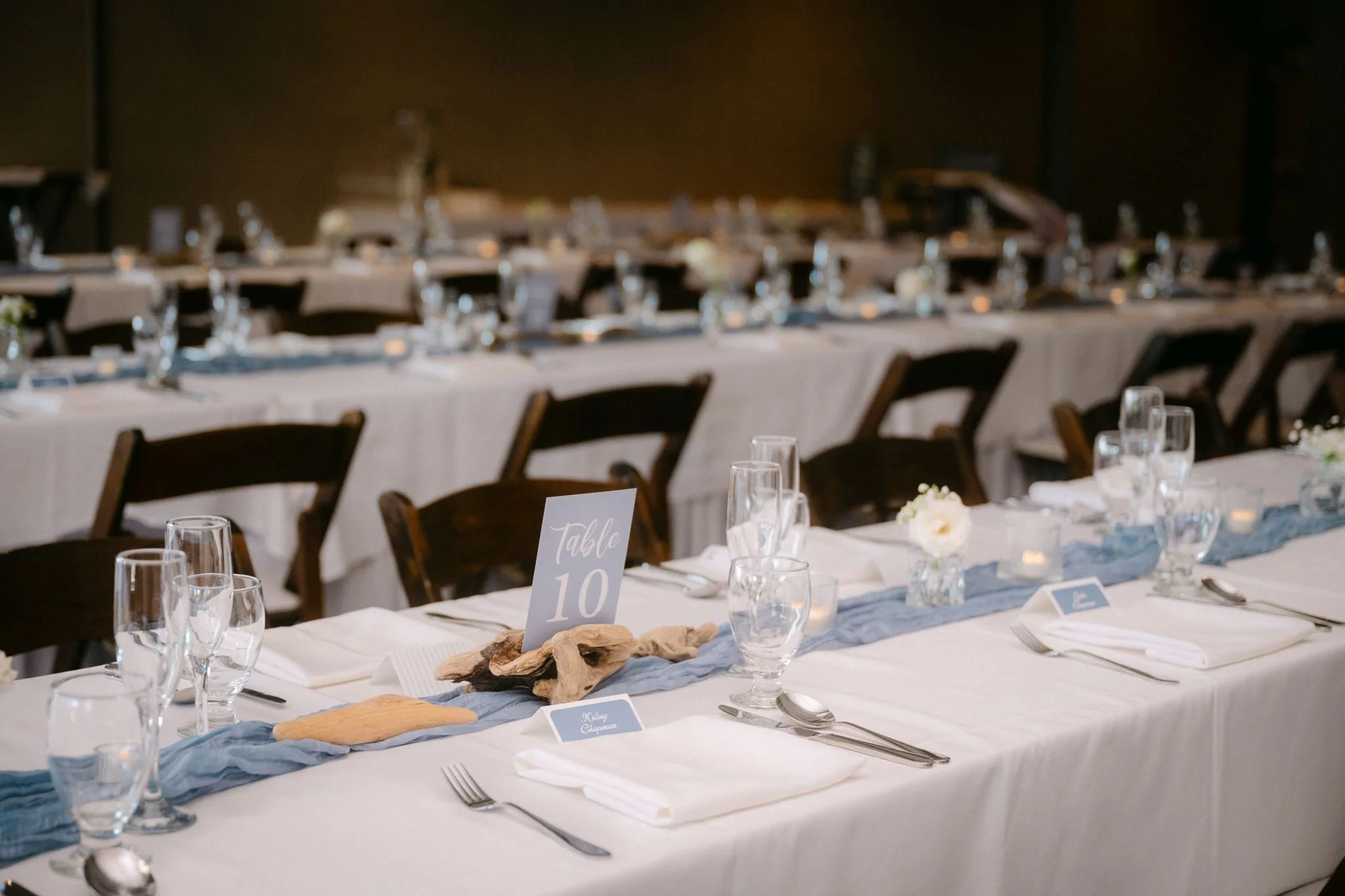surfsand resort wedding reception set up