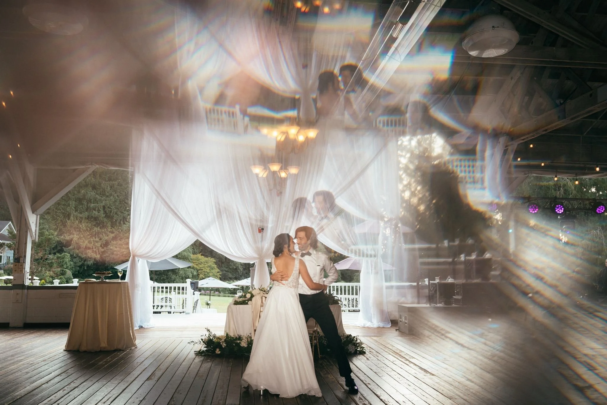 bride and groom first dance