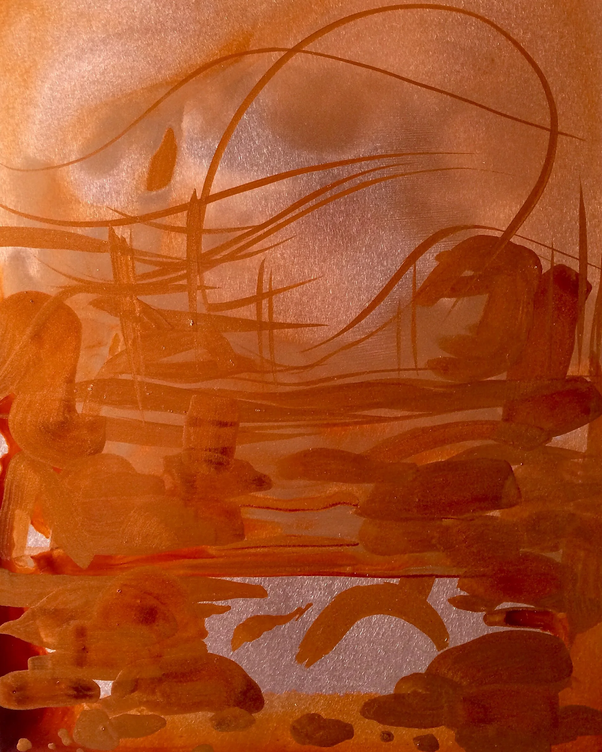  Enamel on Copper  9"x12"  2015 