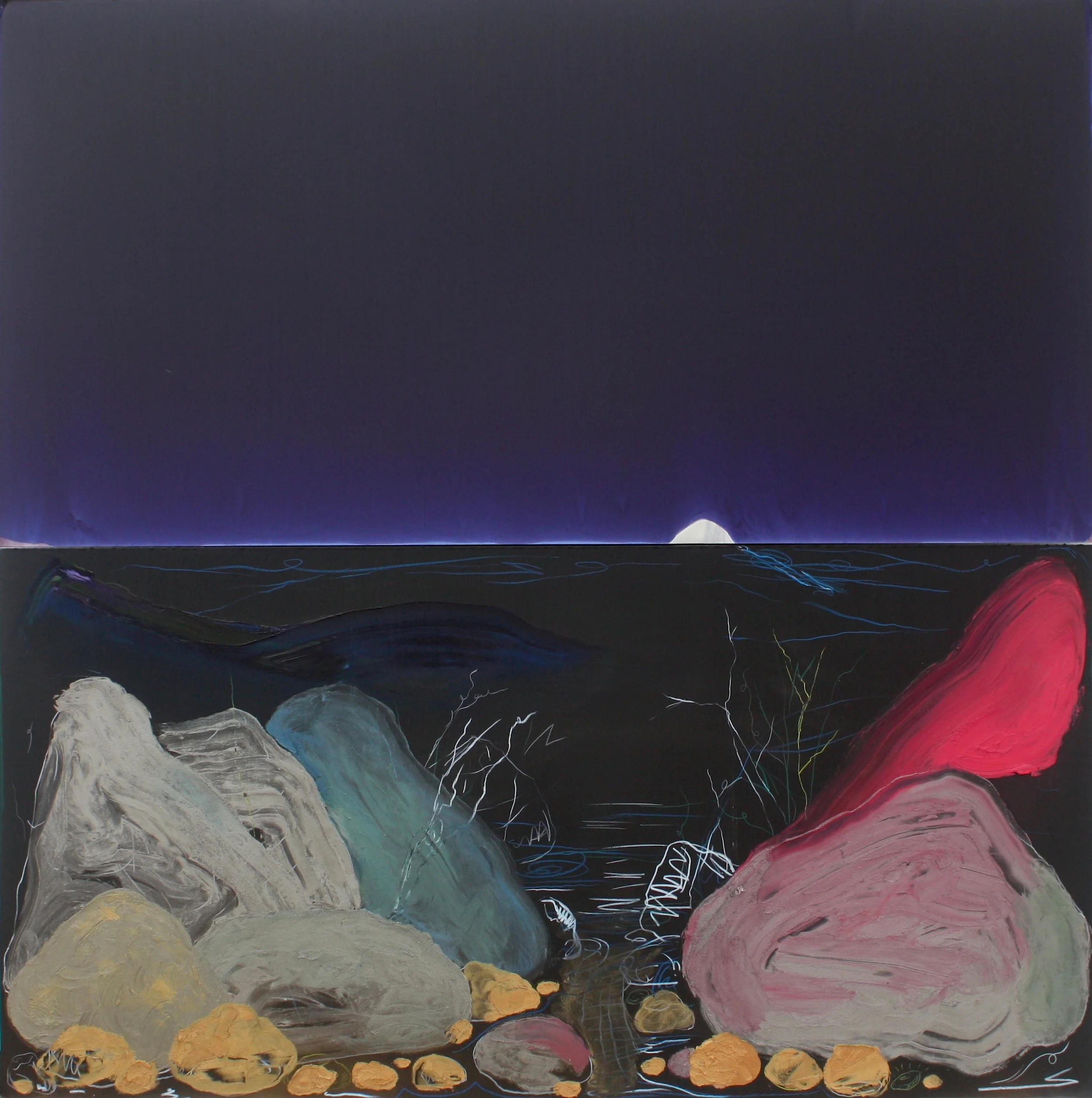  Urethane, Pigment and Oil on Aluminum  48"x48"  2014 