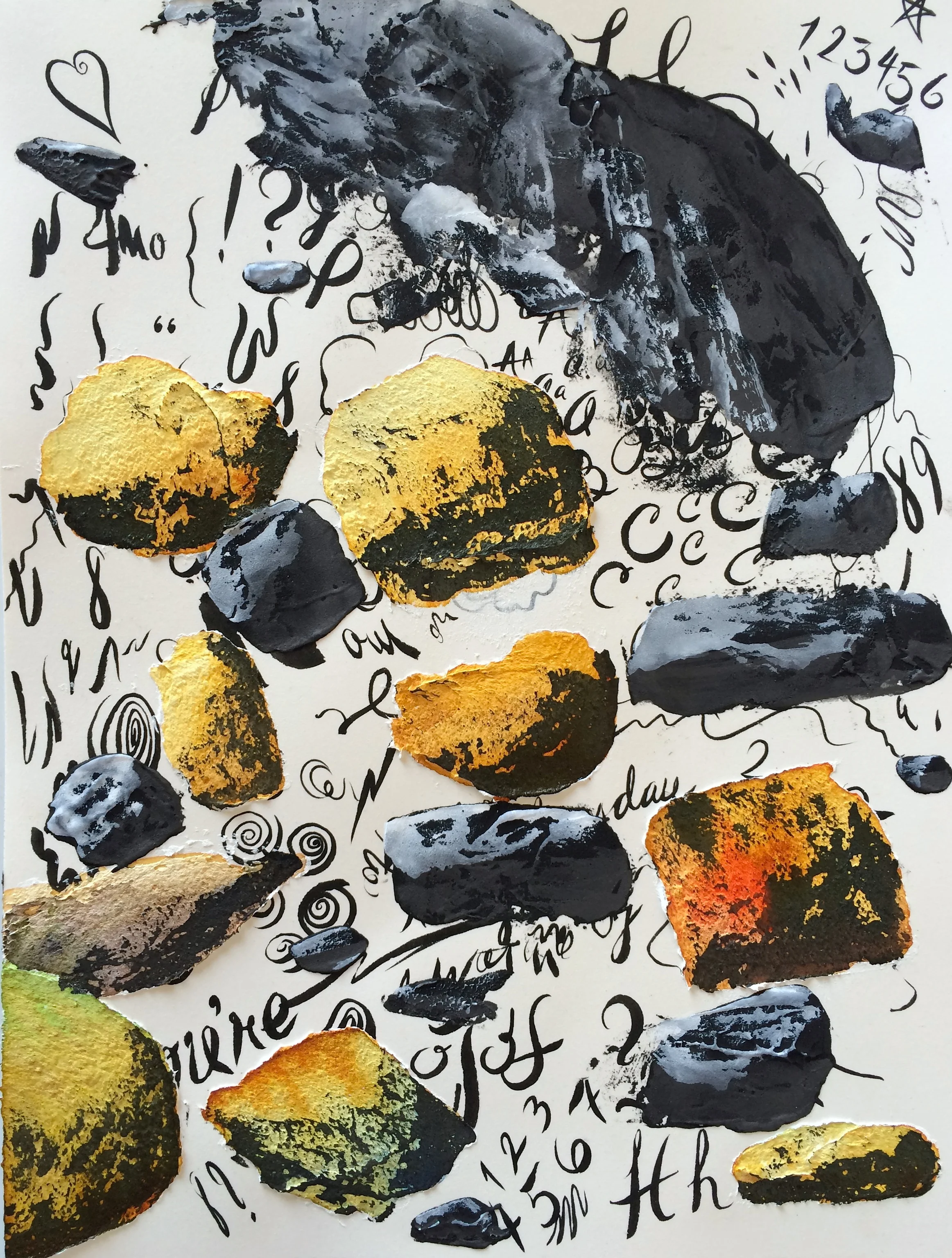  Ink, Acrylic, Graphite and Watercolor on Paper  9"x12"  2016 