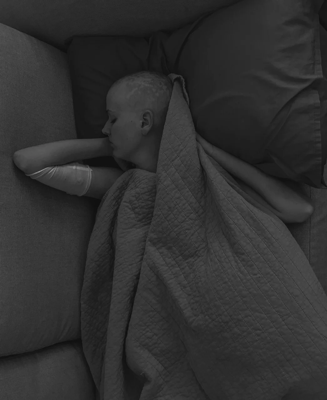 Sleeping was the best remedy for the bad days, as she didn’t feel the pain and it made the time pass