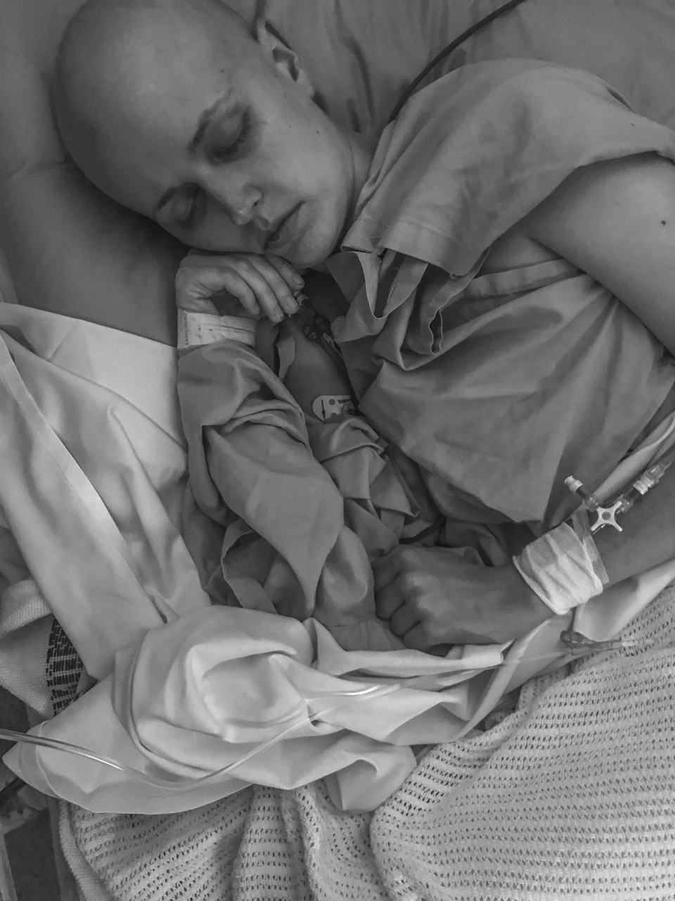 Faye managed to get some rest in between the tests that were administered every hour. 
