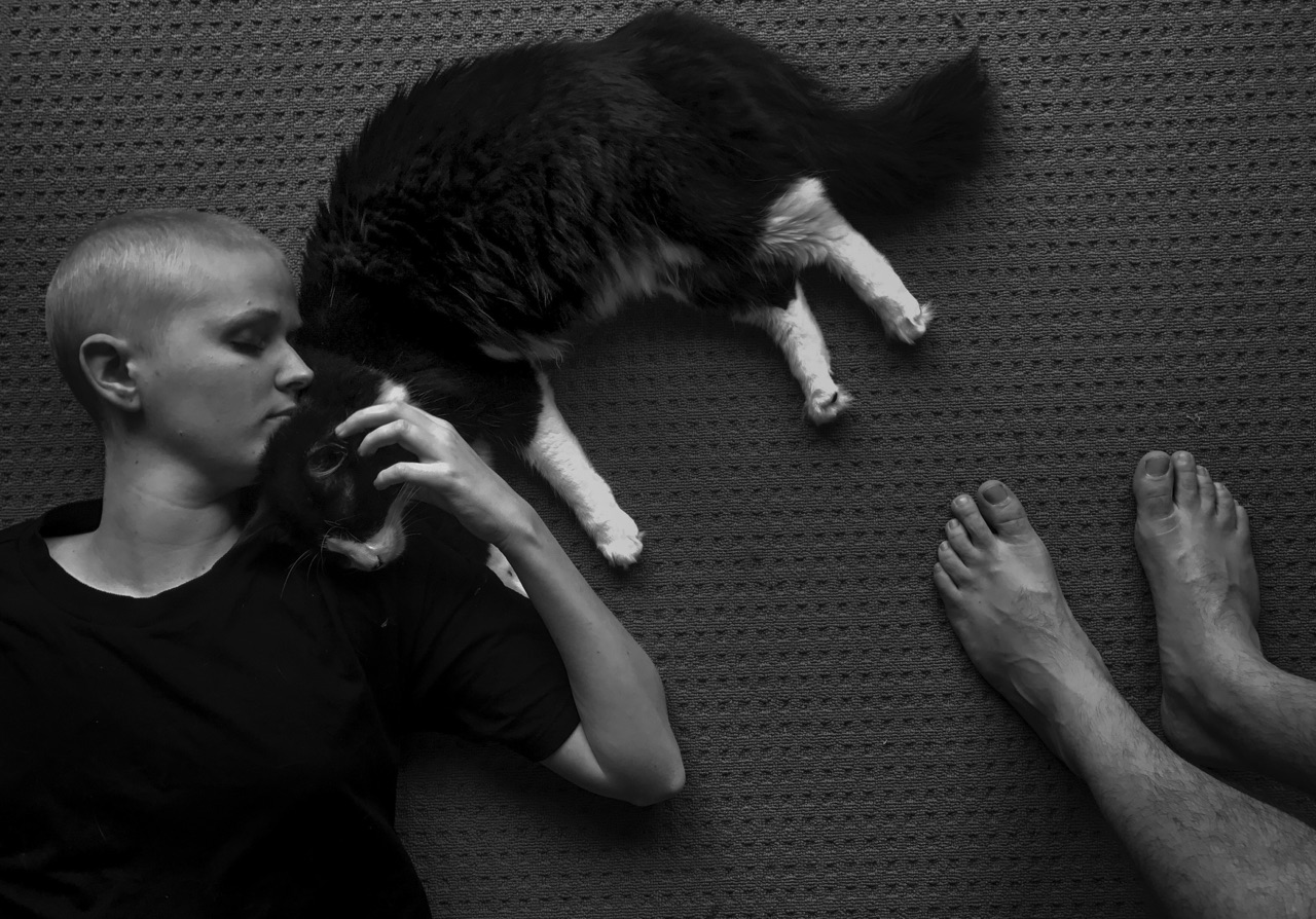 We became ok with a stripped back life. We knew what was important and learnt what family is there for. Surprisingly the greatest companions were our two cats...no words, just company. I learnt from them that being there and not feeling the need to intervene or fix things, was what sometimes worked best. 