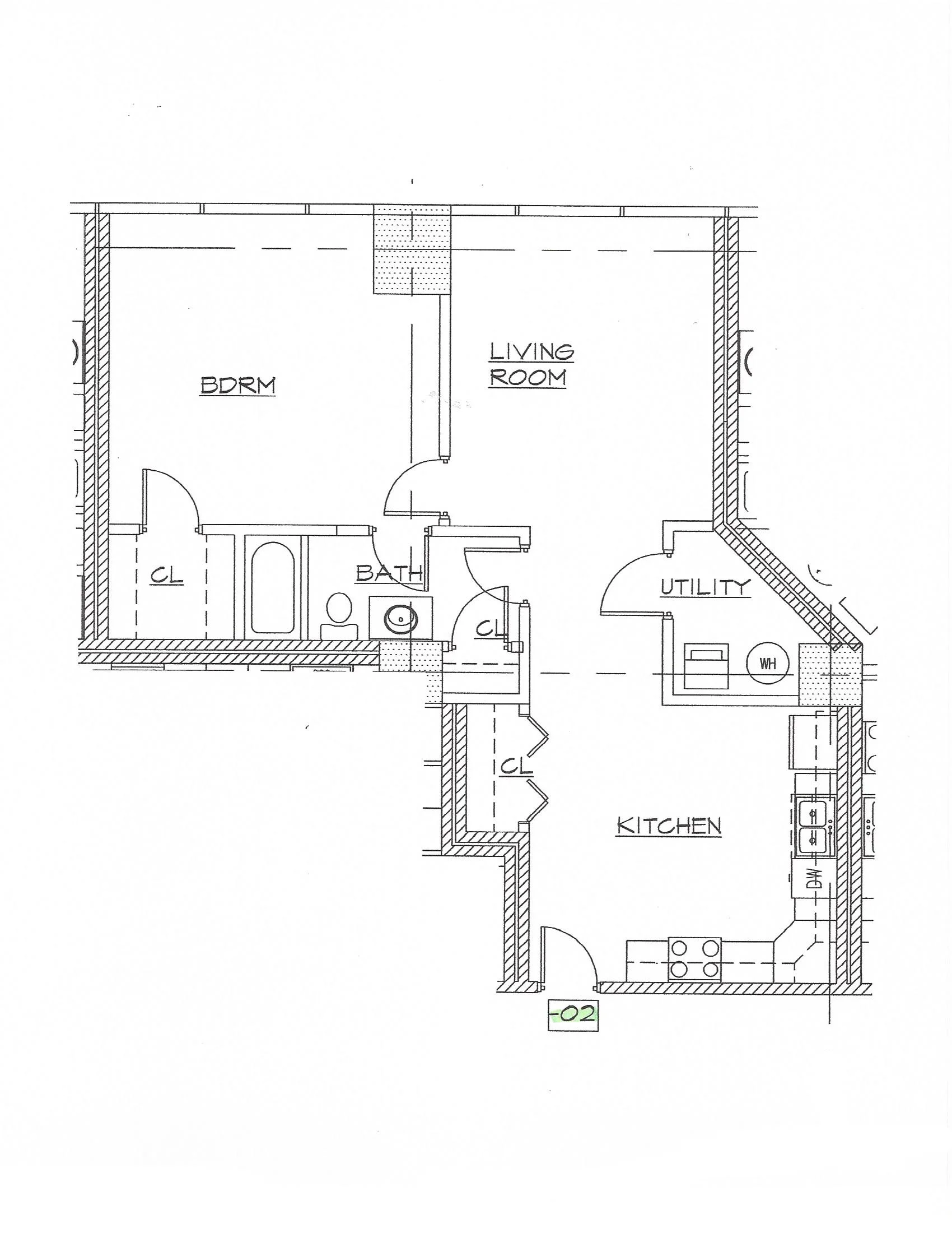 1 Bedroom, 1 Bath, 871 sq. ft.