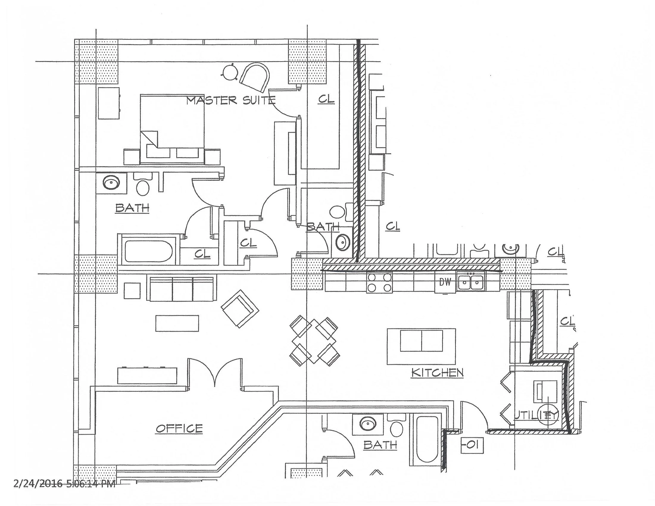 1 Bedroom, 1 Bath, 1,240 sq. ft.