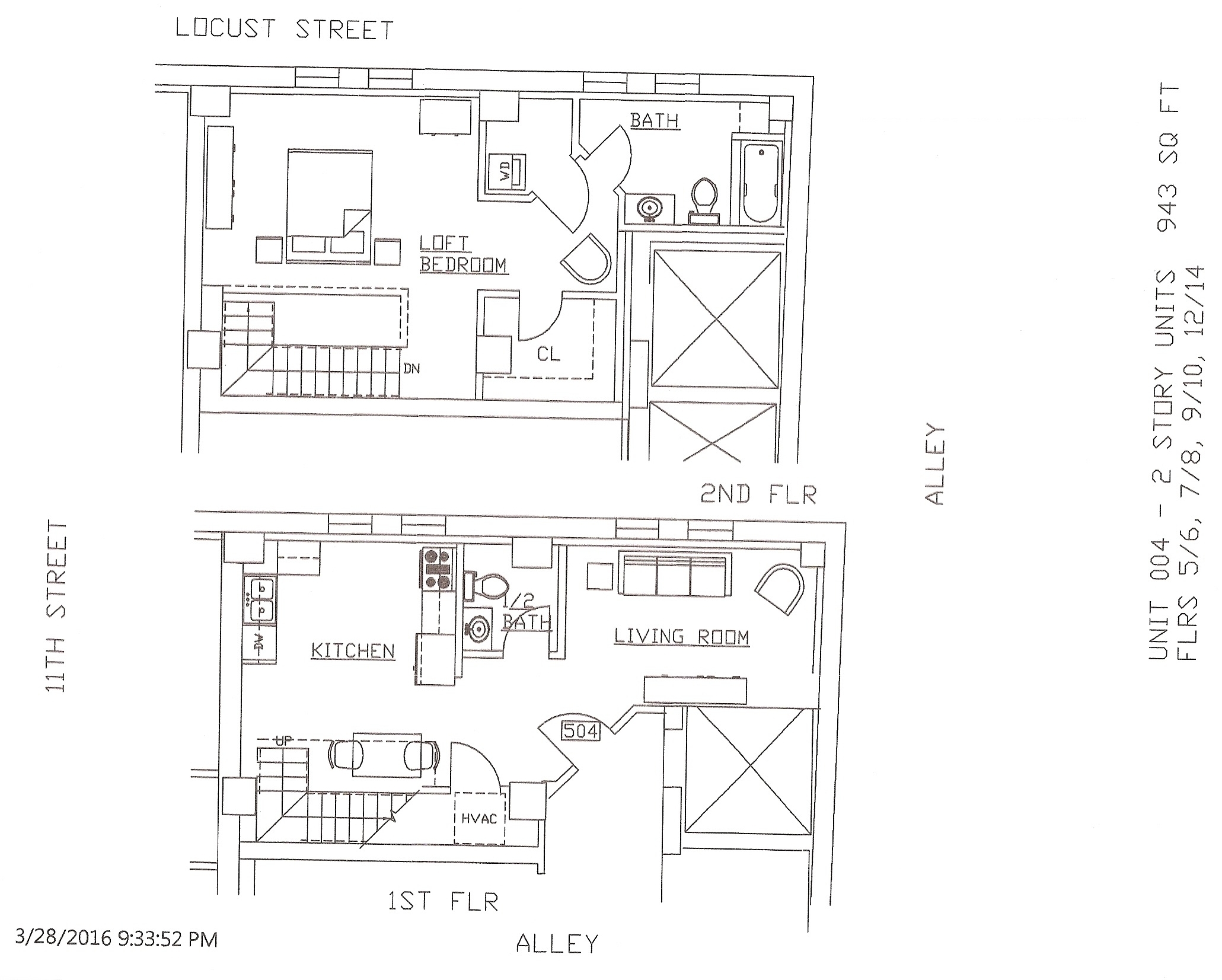 Unit 04, 943 Square Feet