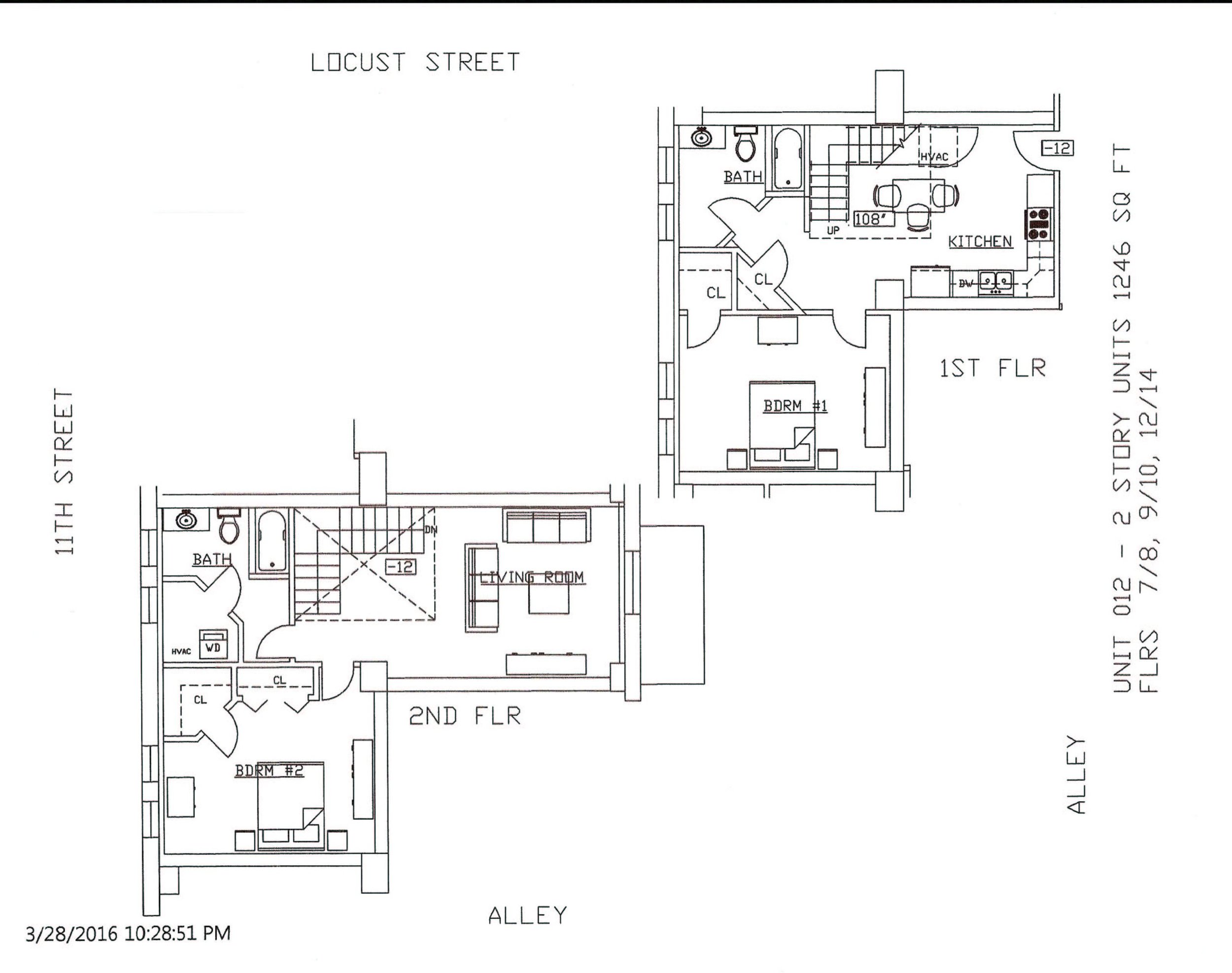 Unit 12, 1246 Square Feet