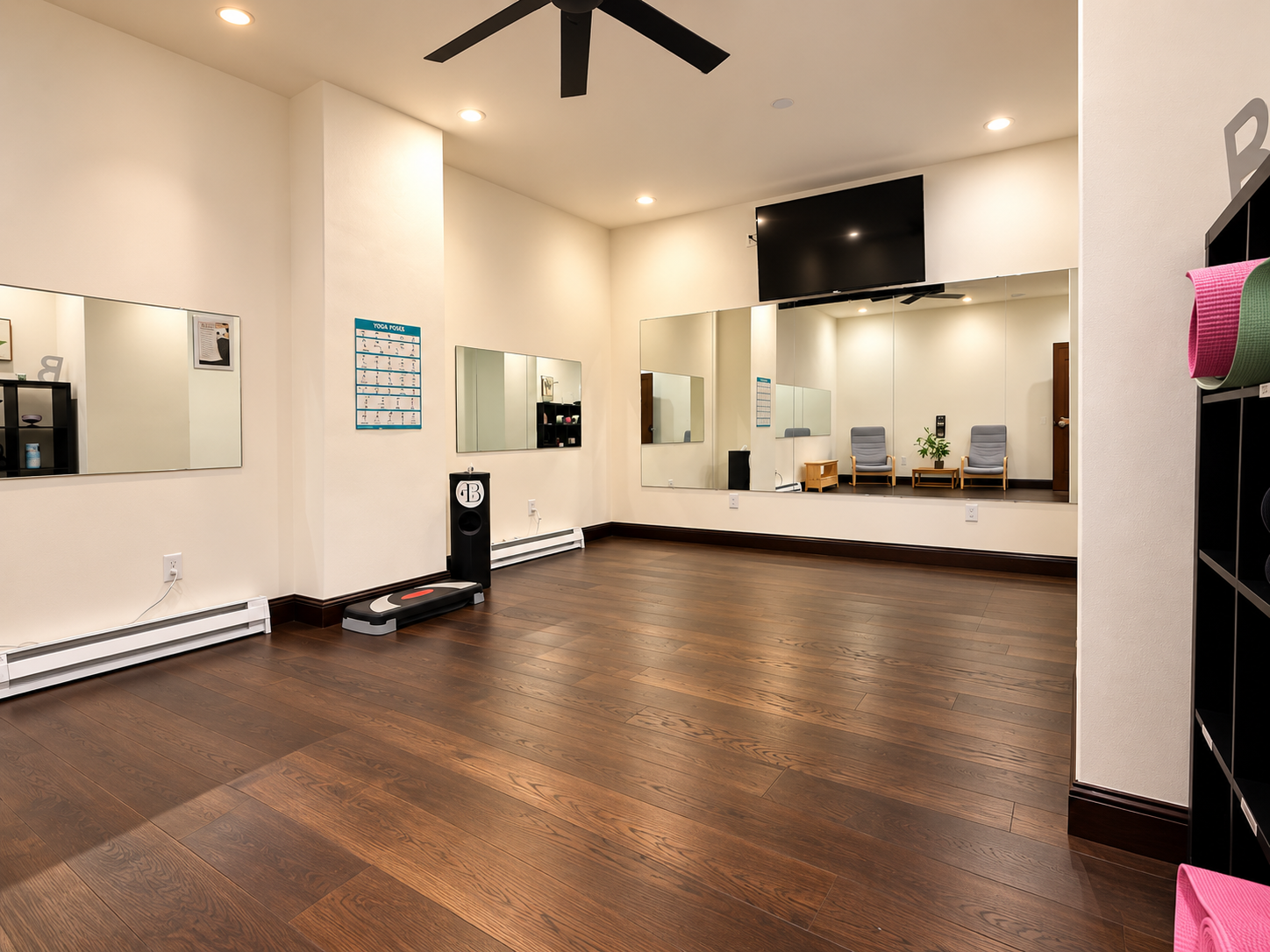 Hot yoga room
