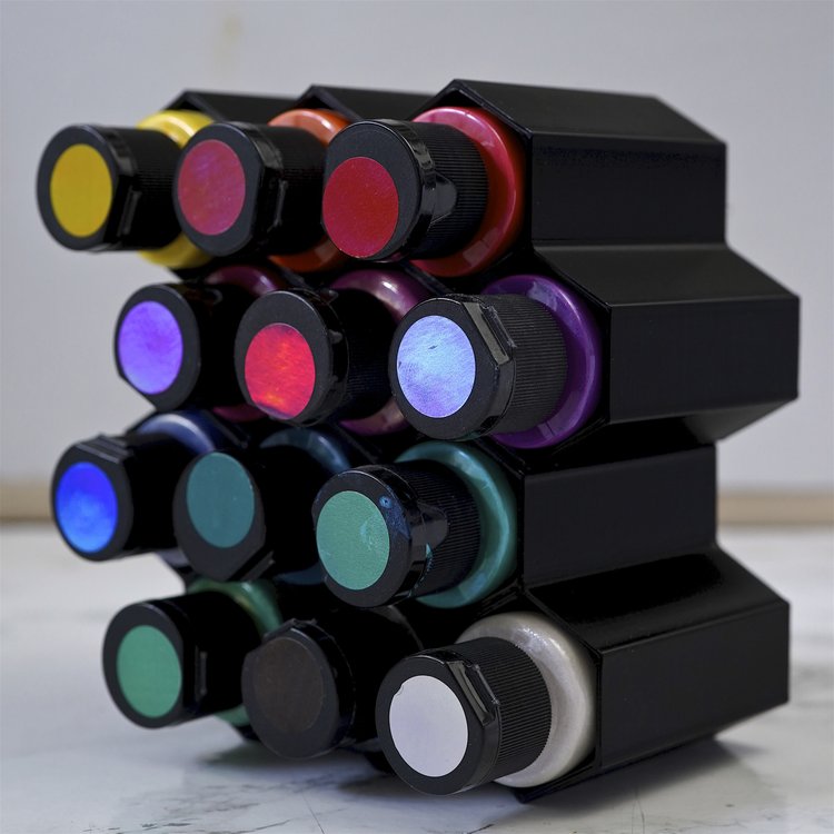 Modular Paint Organizer Citadel Paint Bottle Holder snap-in 3d printed –  BluesharkStudio