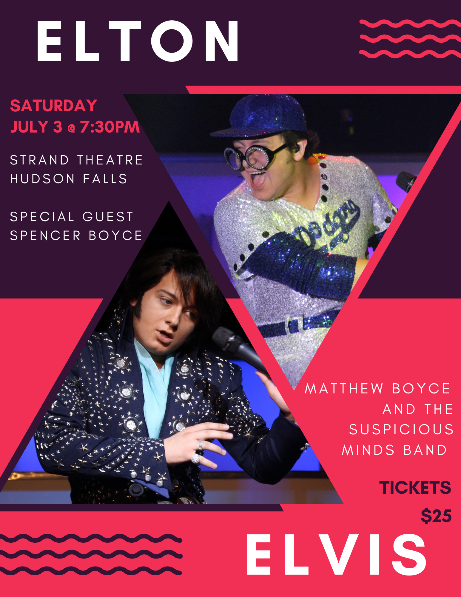 Elton and Elvis - Matthew Boyce and The Suspicious Minds Band