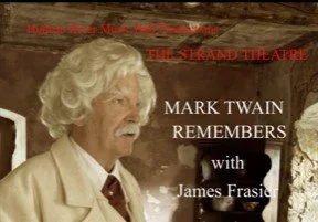James Frasier portrays Mark Twain