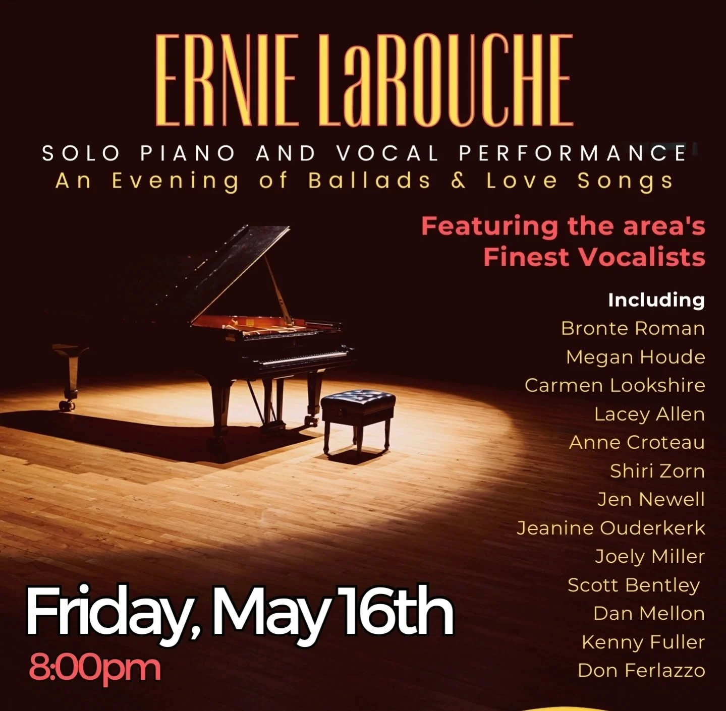 Ernie LaRouche - Solo Piano and Vocal Performances