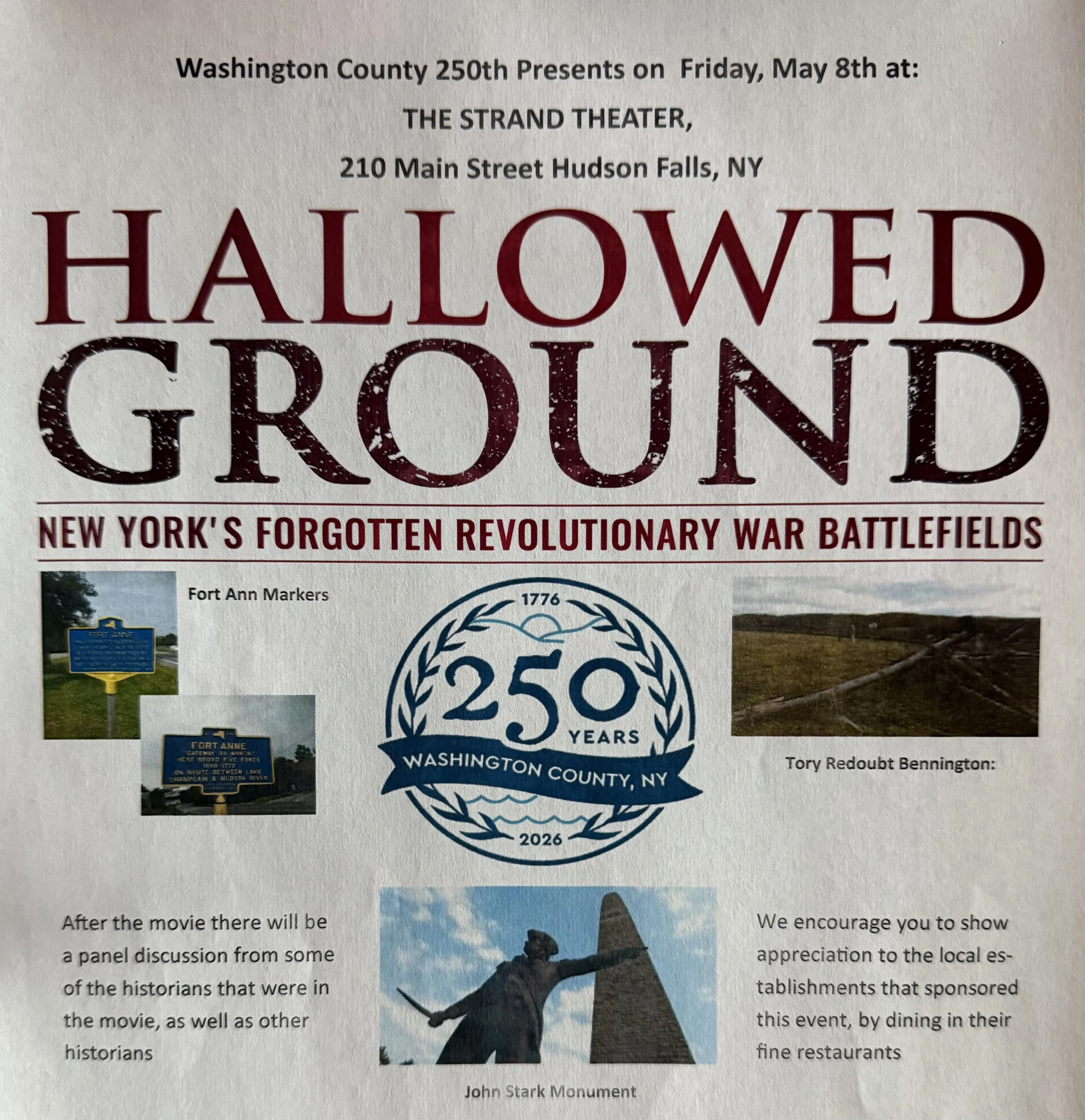 Documentary Movie: Hallowed Ground: New York's Forgotten Revolutionary War Battlefields