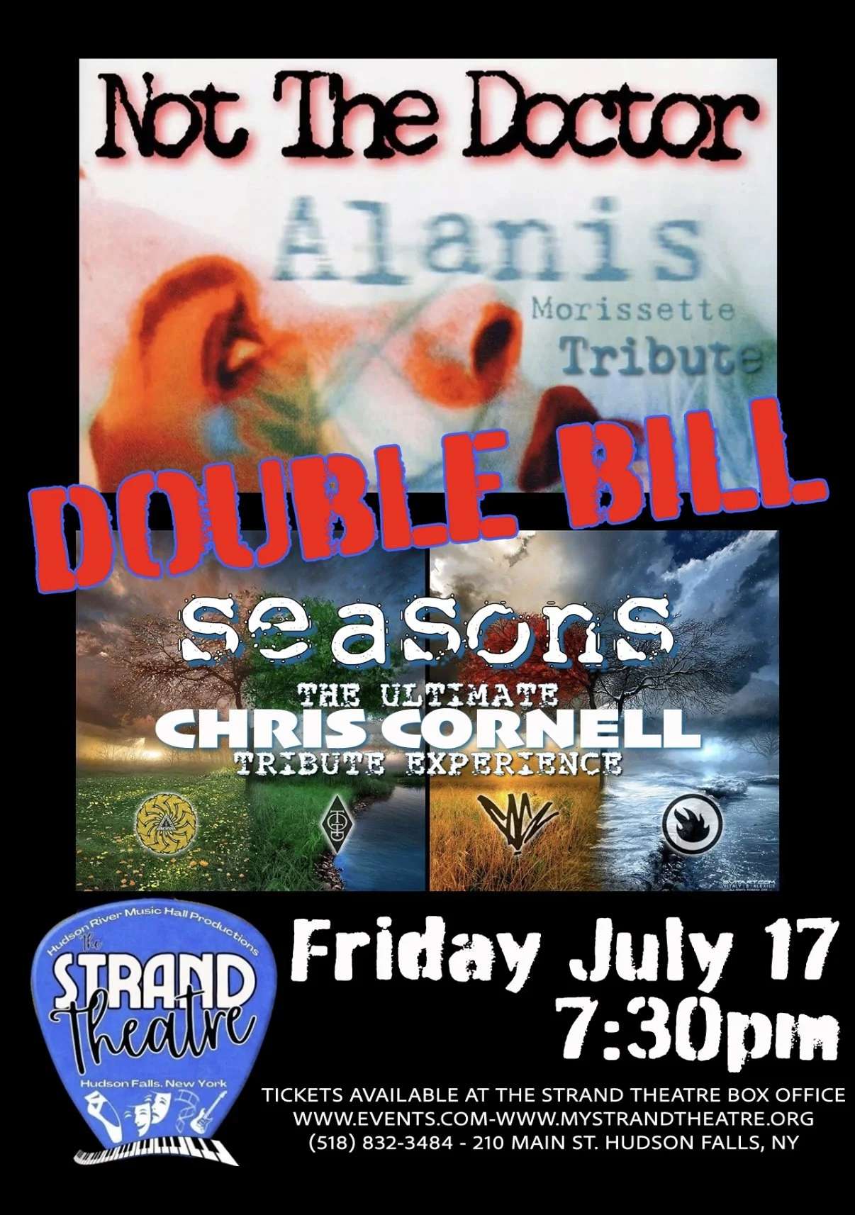 Tributes to Alanis Morissette and Chris Cornell with Not The Doctor and Seasons