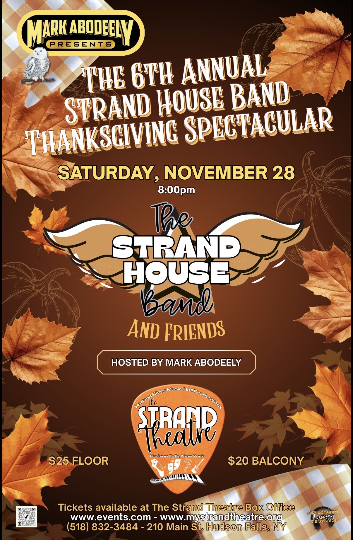 The 6th Annual Strand House Band Thanksgiving Spectacular