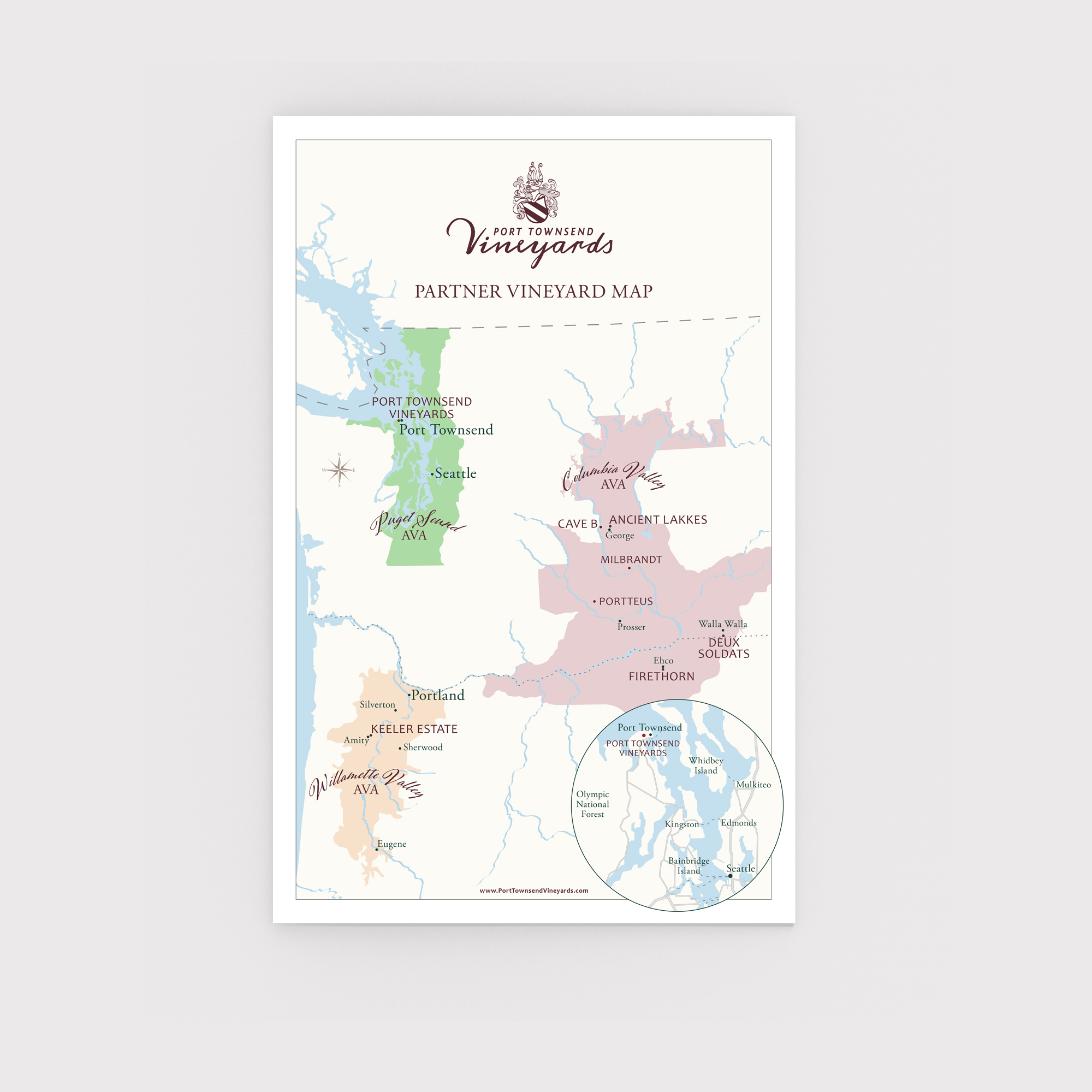 Port Townsend Vineyards AVA Map