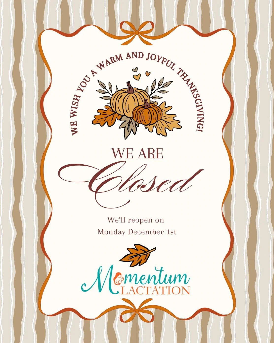 ✨ Feeling Grateful This Season ✨

As we pause for Thanksgiving, our hearts are overflowing with gratitude. 

We are so thankful for our incredible community partners, our devoted clients, and every precious motherbaby we have the honor of serving.

Y