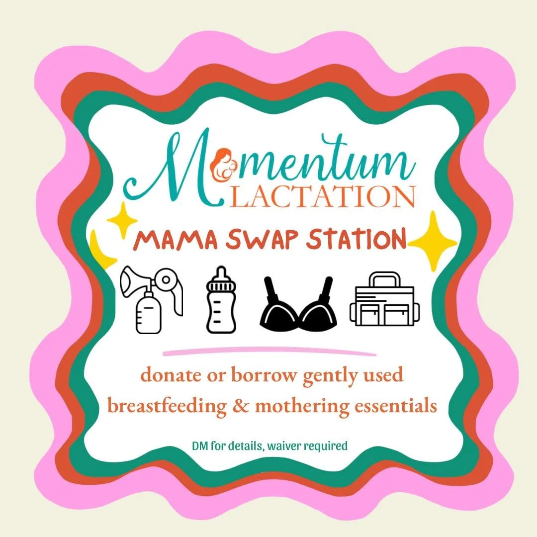 ✨ A free, community-powered space filled with pumps, bottles, nursing gear, and all the mama must-haves ready to borrow or pass along. 

It&rsquo;s our way of loving on this community&mdash;because sharing is our love language. 🤍