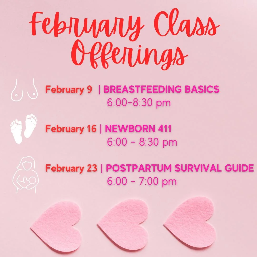 Love is in the air&hellip; and so is support 💗

February is all about nurturing you through pregnancy, newborn life, and beyond! 

We&rsquo;re especially excited to share the love with our ✨NEW Postpartum Survival Guide✨ class- because every mama de