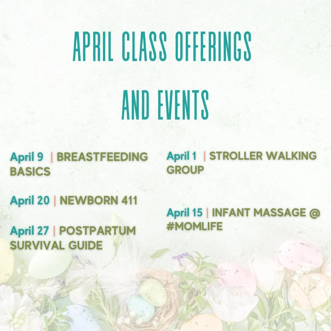 Spring is blooming and so is your village 💛🌷

Join us this April for meaningful connection, expert guidance, and real-life support through every stage of motherhood. 

From feeding your baby with confidence, navigating newborn life, and postpartum 