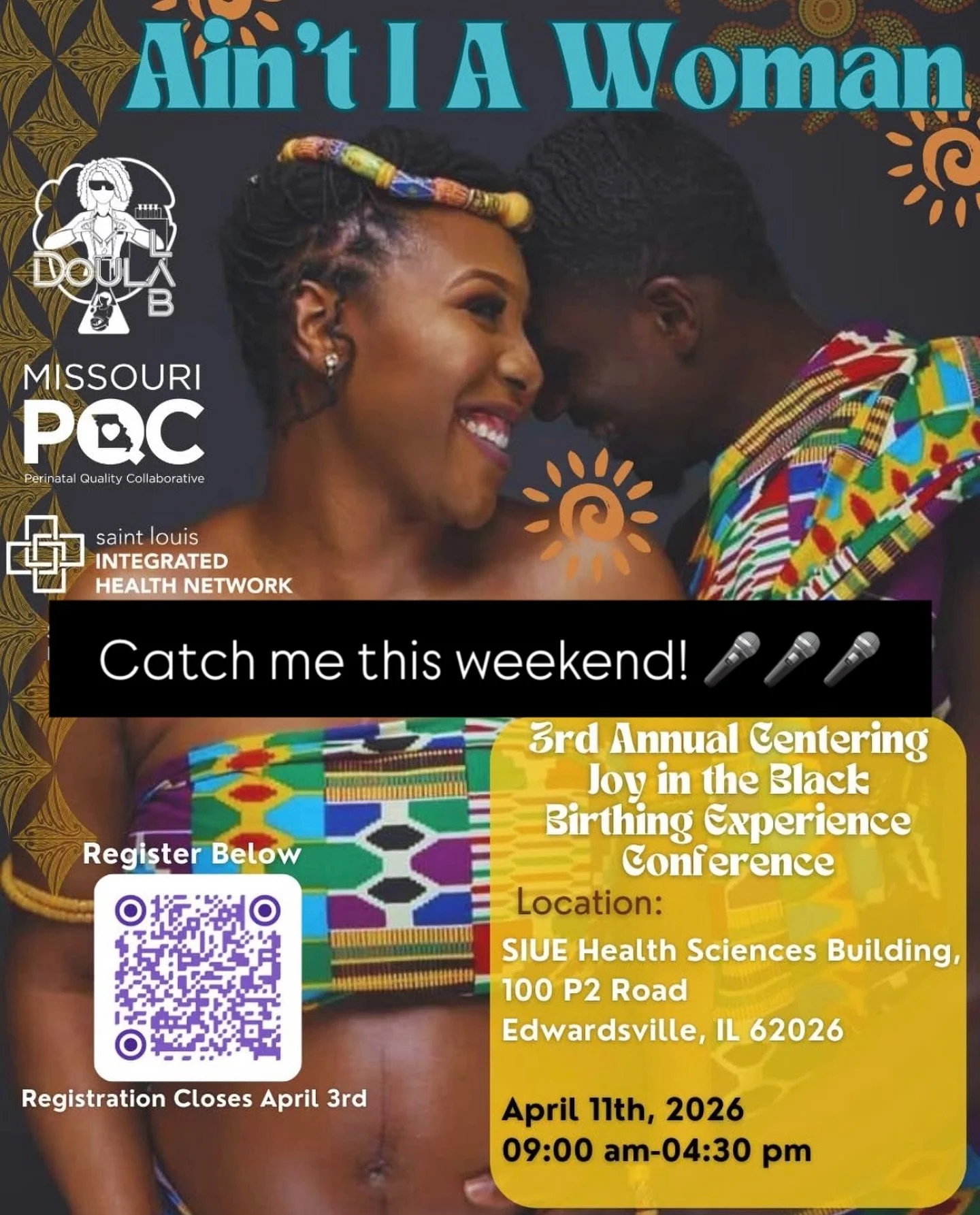 SO excited and honored to be speaking at the 3rd annual Centering Joy in the Black Birthing Experience Conference this weekend hosted by @doula_lab_ , @missouripqc , and @stlouisihn !!! 

I&rsquo;ll be speaking on essential breastfeeding education, t