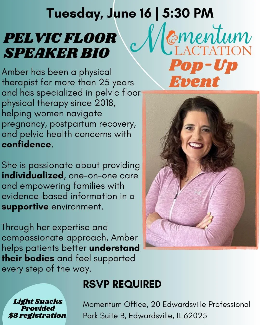 Every parent deserves support from professionals who see the whole picture&mdash;not just the symptoms.

We're excited to welcome Amber Da Gama Rose of Moxie Pelvic Health &amp; Wellness for an evening of conversation about caring for your body throu