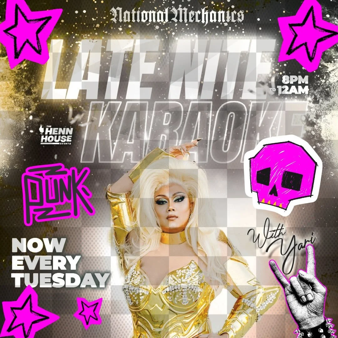 Lace up your Chucks &amp; turn it up 🤘🎤 Late Nite Karaoke at 8pm with Yari + Henn House Events - sing your faves or try the theme!

This Week&rsquo;s Theme: Pop-Punk VS Punk Rock ⚡🖤 From angsty anthems to raw rebellion - pick your side &amp; give 