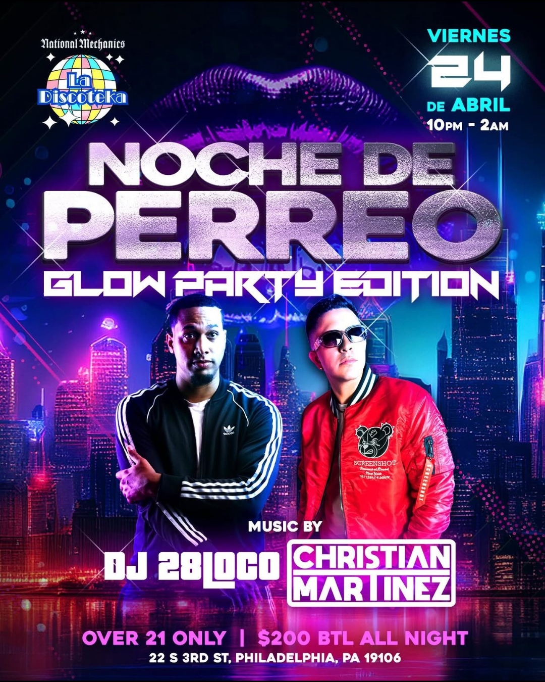 Noche De Perreo | Glow Party Edition