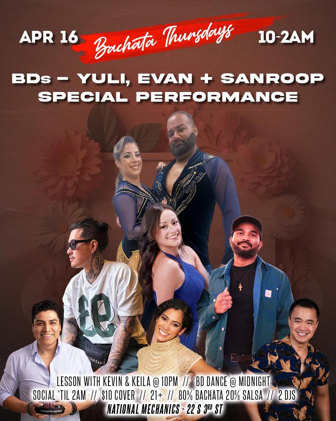 Philly's #1 Bachata Night, each &amp; every Thursday...Come dance with us at Natty Macs! 💃🔥

- Bachata Lesson w/Kevin &amp; Keila 10pm
- Bachata Social 11pm-2am
- Celebrating: Yuli, Sanroop &amp; Evan
- Hosted by @dancerepublicphilly 
- Sounds by @