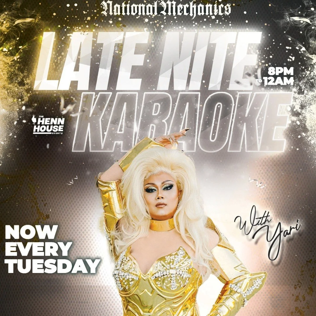 Broadway fans...this one's for you! 👏 Late Nite Karaoke with Yari starts at 8pm &amp; we've got a mic with your name on it! 🎤😉

This week's theme: BROADWAY VS THE WORLD! 🎭🌎 Sing your favorite show tunes or your go-to karaoke anthems...Either way