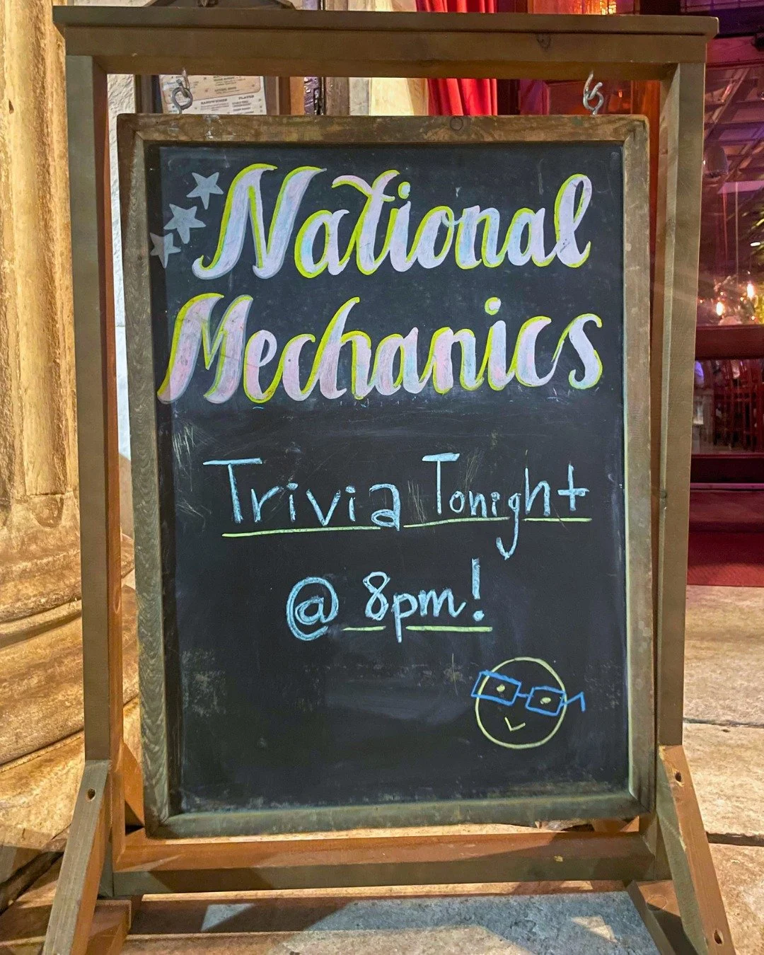 You read the sign right...TRIVIA is ON tonight at 8pm! 🧠🍻 Hosted by some of Philly's funniest comedians from @whizwittrivia ...Get ready to think fast &amp; laugh hard! 👏🙃

4 Rounds | General Trivia | Win NM Gift Cards | FREE to Play...Think your