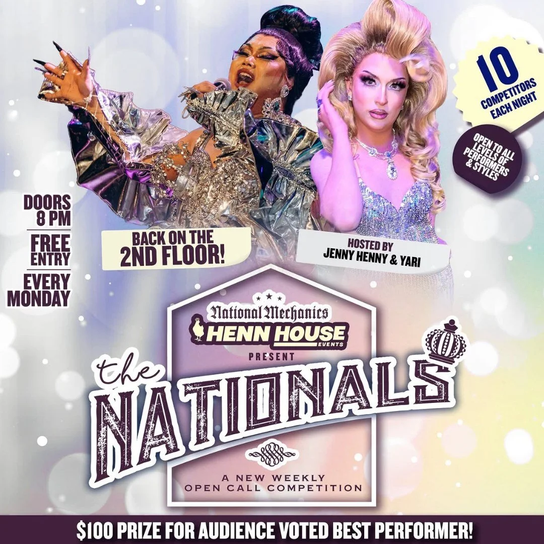 Something fabulous is happening upstairs at Natty tonight - it's the Nationals! 🎉 Hosted by Yari &amp; Jenny Henny...And it's always a vibe!

10 performers. ALL styles. ALL skill levels. You CHEER, they WIN. No cover, Doors at 8pm - get loud for you