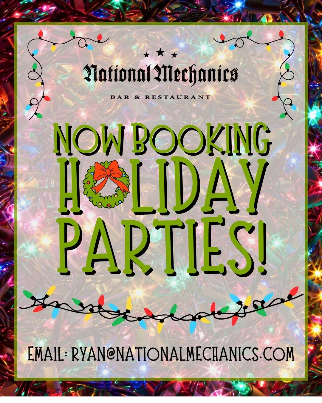 Now booking holiday parties! 🎄✨ Our cool, eclectic, one-of-a-kind space is the perfect spot for holiday happy hours, festive friend meetups, family celebrations + more...

Looking for a fun, vibey spot to celebrate this season? We&rsquo;ve got you c