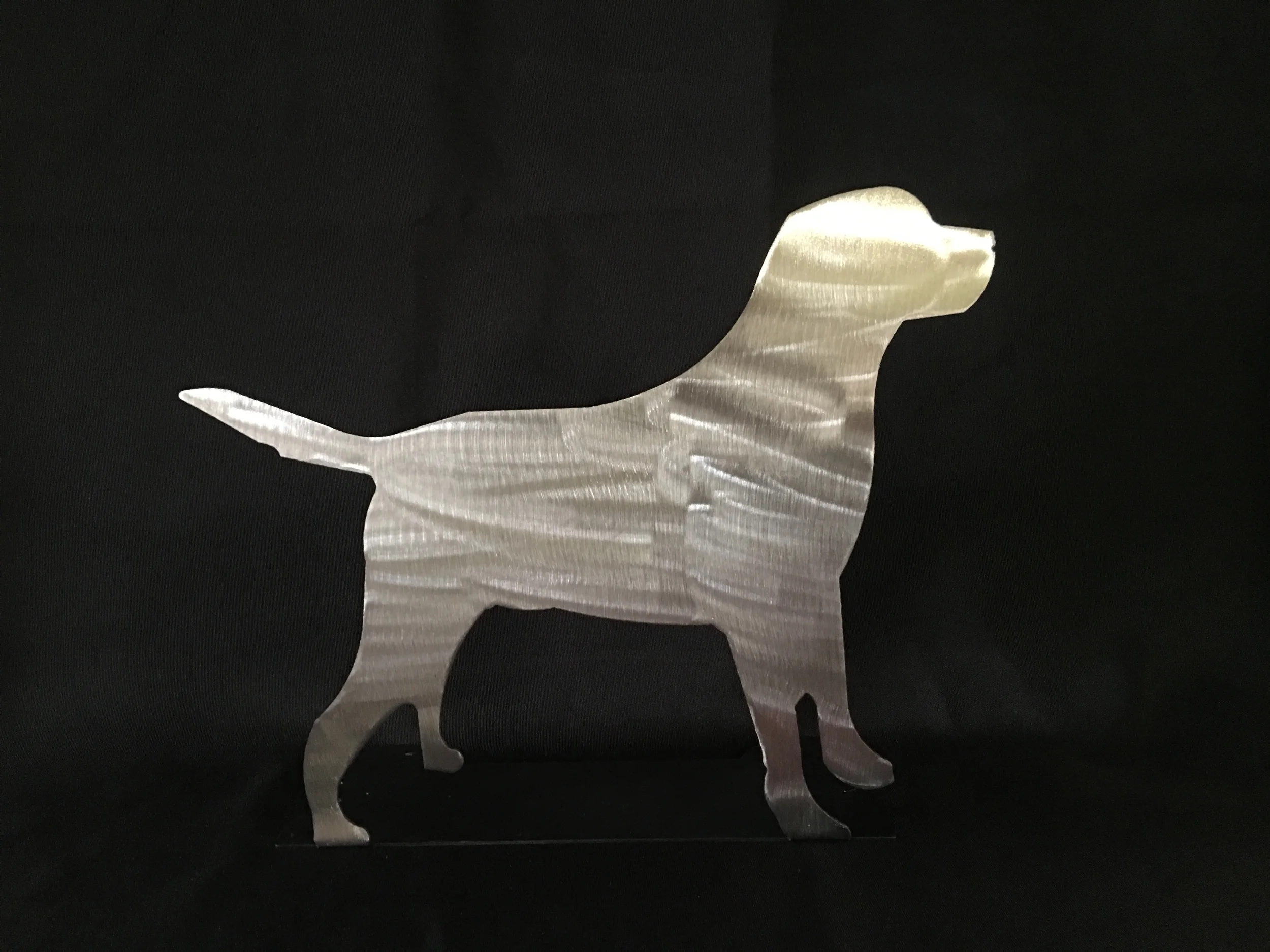 Metal Labrador Silhouette