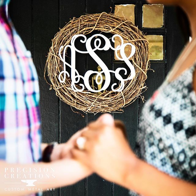 No matter what their monogram spells, some couples are just meant to be&hellip; Share or tag a meant to be couple that deserves a custom monogram by @precision_creations . . . . . #whenyougetit #movingin #monogram #weddinggift #wedding #couple #newly