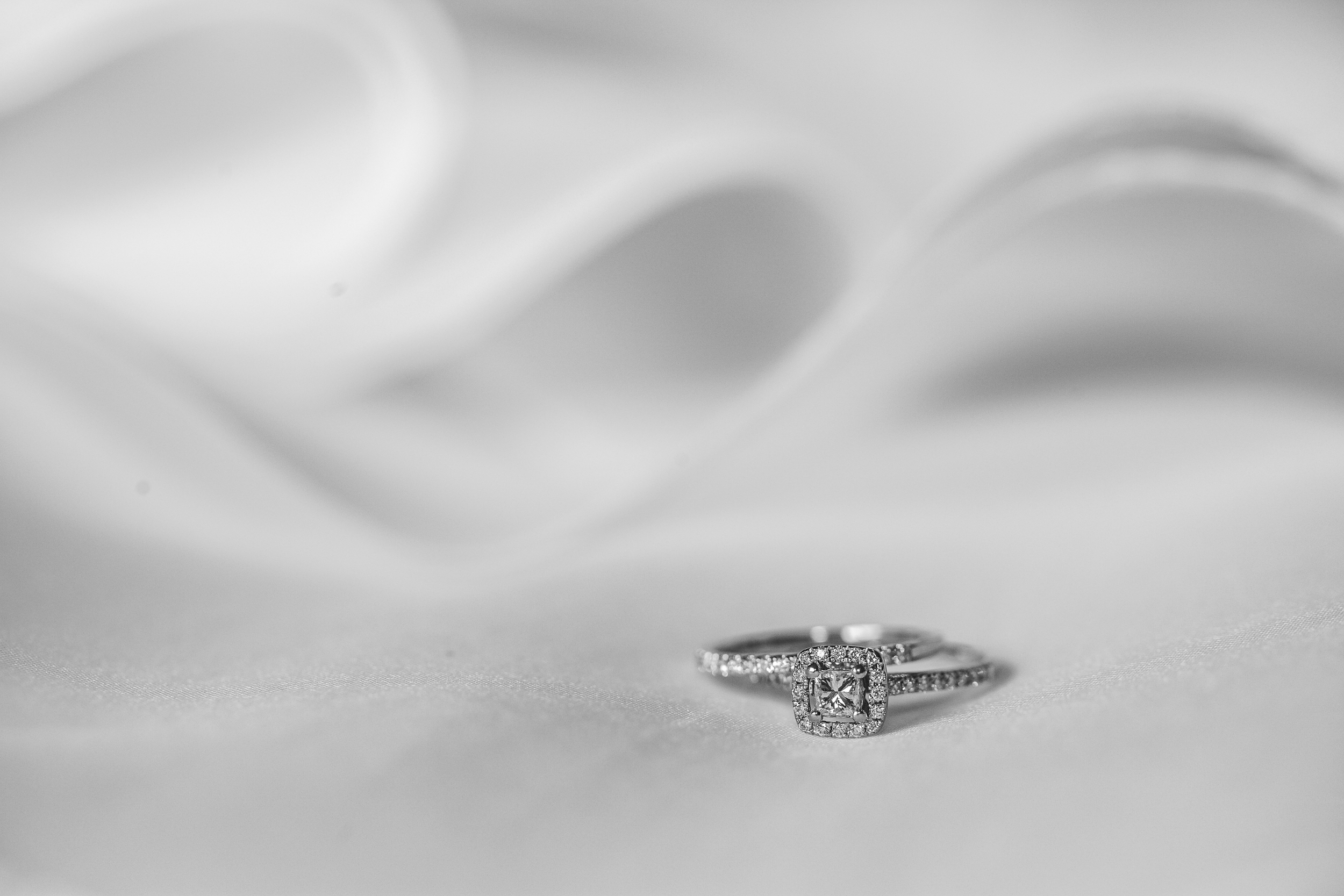 The ring on the dress. Love the sparkle and those ruffles.