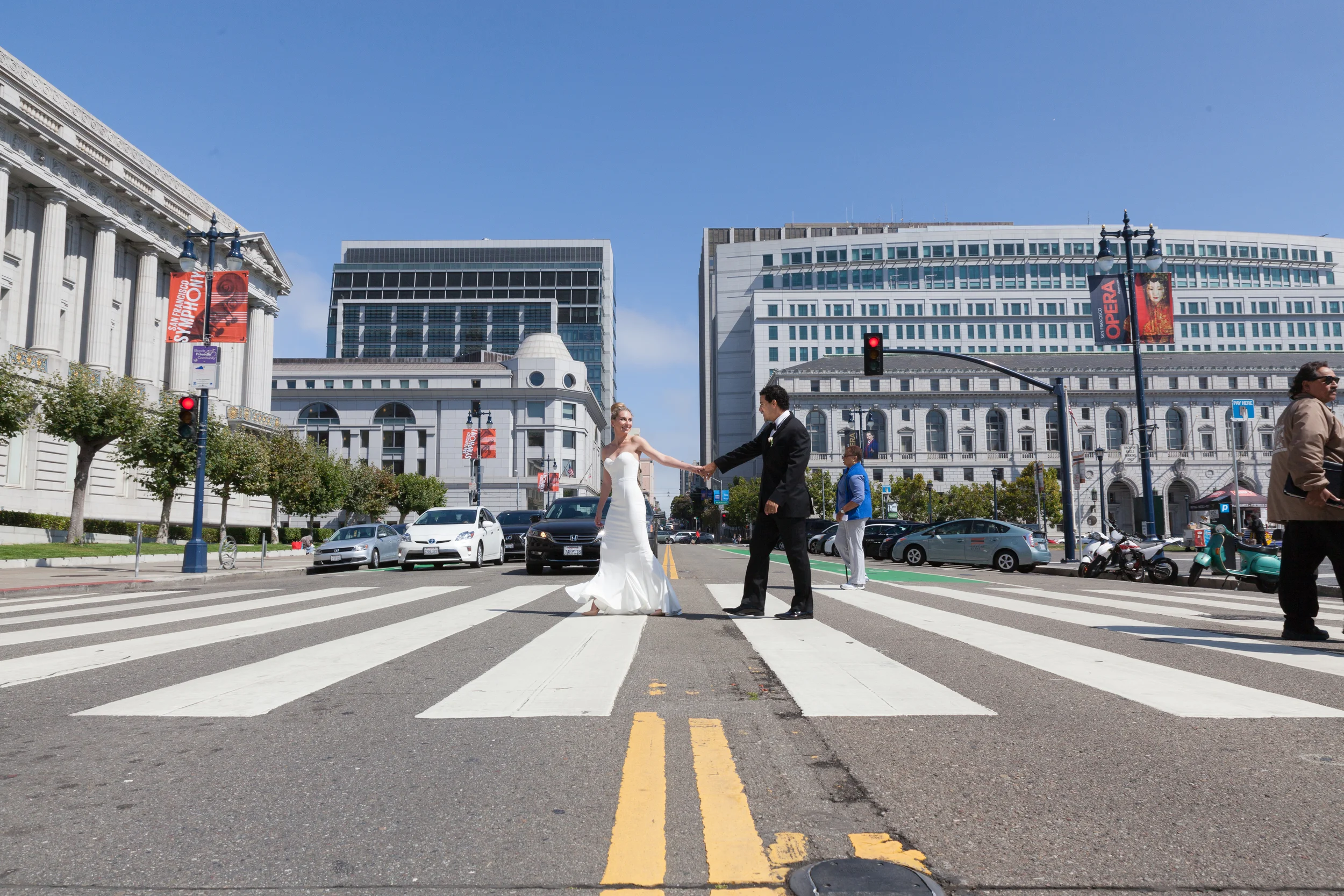 This wasn't Abbey Road but it wasn't a bad excuse to stop traffic for a few shots either. 