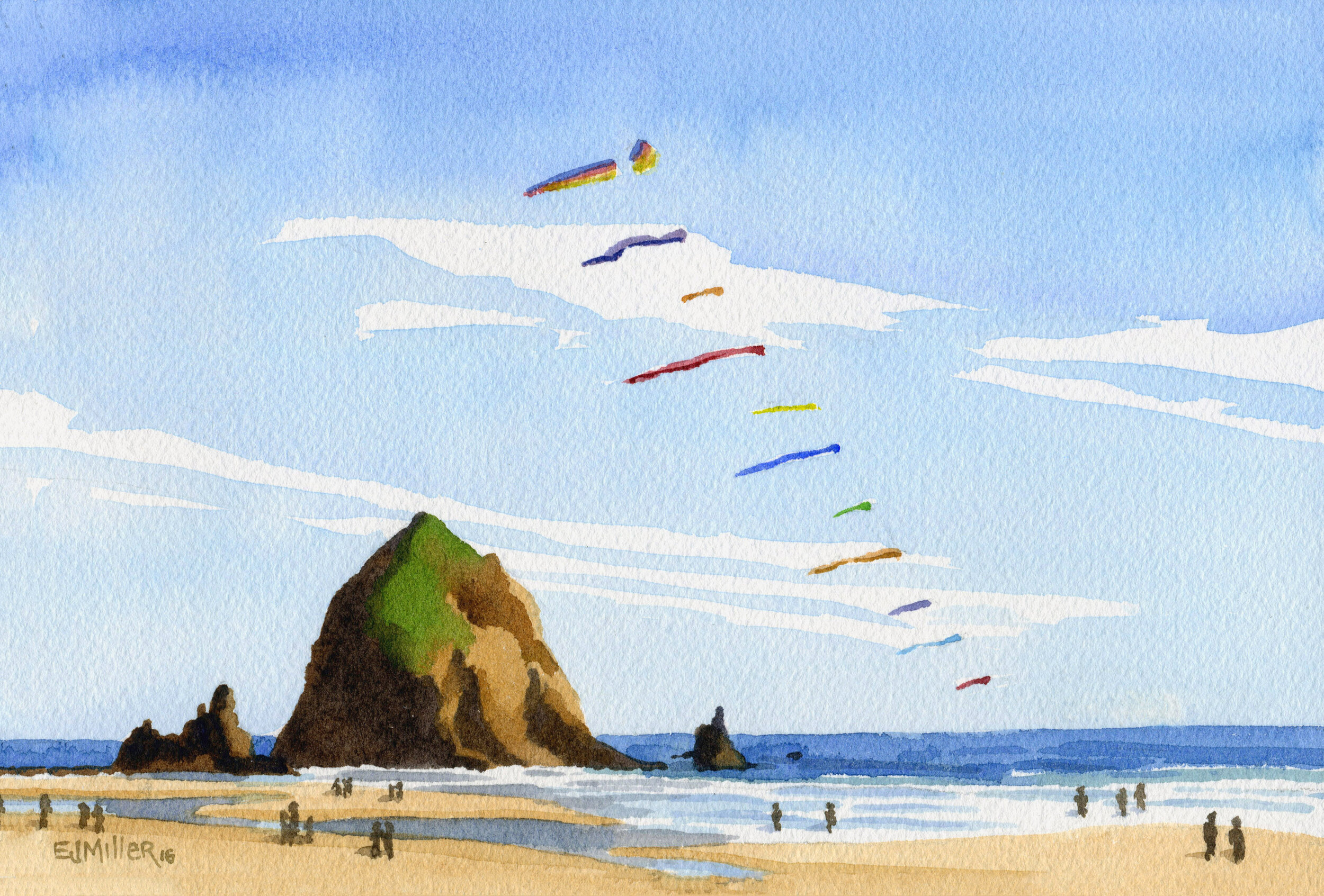 Kites at Canon Beach 