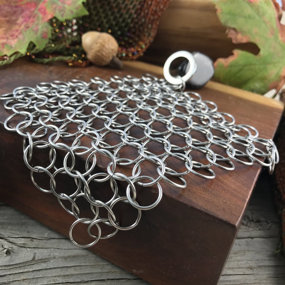 Chainmaille Cast Iron Scrubber — StudioGwyneth
