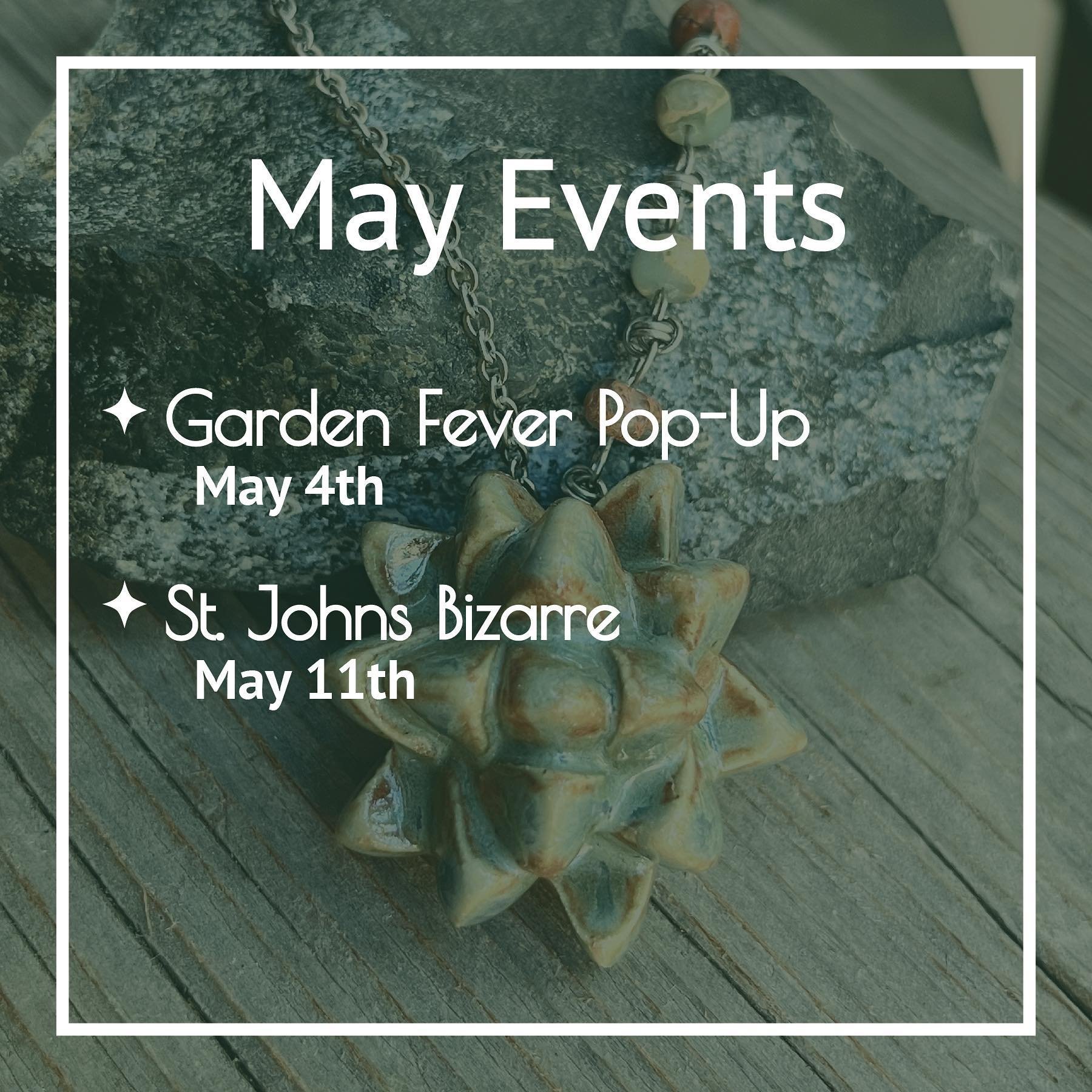 🌻Time to buy local garden supplies!🪴
&bull;
This week you can find me at Garden Fever on NE 24th Ave. With some awesome handmade garden accessories and home goods. I am also looking forward to returning to the St Johns Bizarre on May 11th. This eve